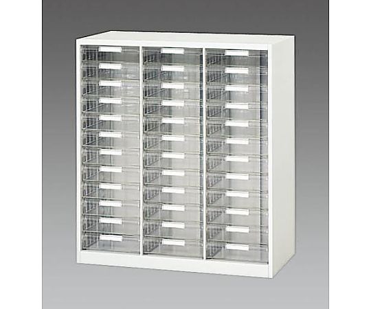 エスコ 900x400x1030mm/3列・12段 キャビネット(トレー型) EA954DH-33 1台(ご注文単位1台)【直送品】