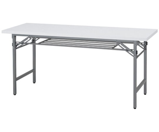 カグクロ 折りたたみテーブル W1500×D450×H700mm ホワイト NTH-1545-WH 1台(ご注文単位1台)【直送品】