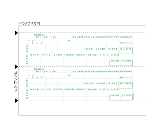 ヒサゴ 給与明細書 1セット(250枚入) 6615 1セット(ご注文単位1セット)【直送品】
