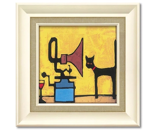 ユーパワー コリン ラッフェル｢キャット アンド グラモフォン｣ CR-04501 1個（ご注文単位1個）【直送品】