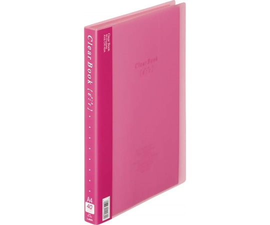 ライオン事務器 クリアーブック 【ε:r】 ピンク CR-40A 1冊(ご注文単位1冊)【直送品】
