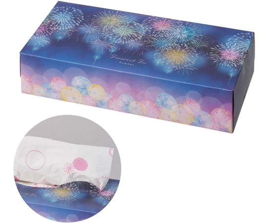 アズワン 夏まつり 箱ティッシュ 60個入 35-48-6-1 1個（ご注文単位1個）【直送品】