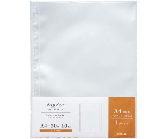 LIHITLAB myfa コレクションポケット 10枚入 N3300 1組(ご注文単位1組)【直送品】