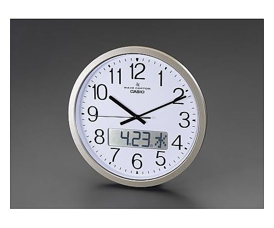 エスコ φ380mm [電波]掛時計 EA798CD-5A 1個(ご注文単位1個)【直送品】