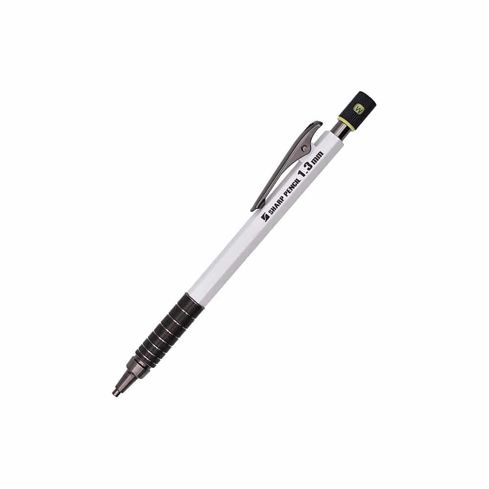 祥碩堂 麒麟 建築用シャープペンシル 1.3mm 本体 白  1本(ご注文単位1本)【直送品】