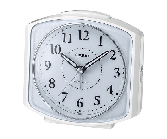 カシオ アナログ電波クロック (ホワイト) TQ-700J-7JF 1個(ご注文単位1個)【直送品】