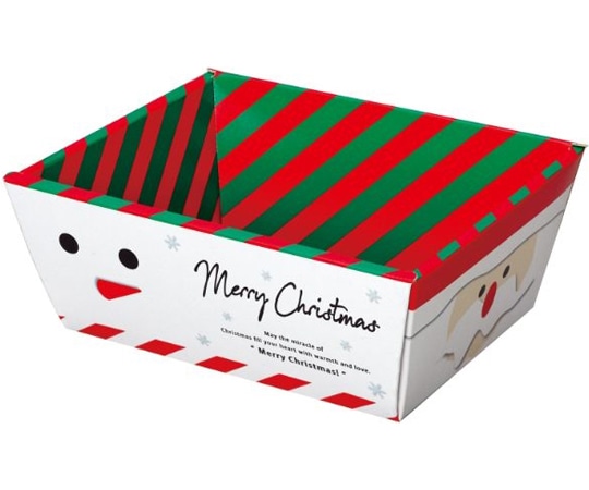 ヤマニパッケージ 贈答箱 クリスマスバスケット M 100枚 20-1956 1ケース（ご注文単位1ケース）【直送品】