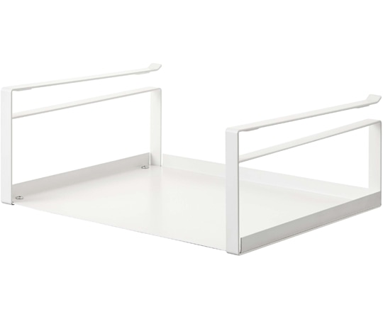 山崎実業 戸棚下収納ラック プレート ホワイト 2443 1個（ご注文単位1個）【直送品】