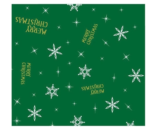 ベルベ ラッピング 包装紙 スノーナイト(グリーン) 4/6全判 250枚 588 1ケース（ご注文単位1ケース）【直送品】