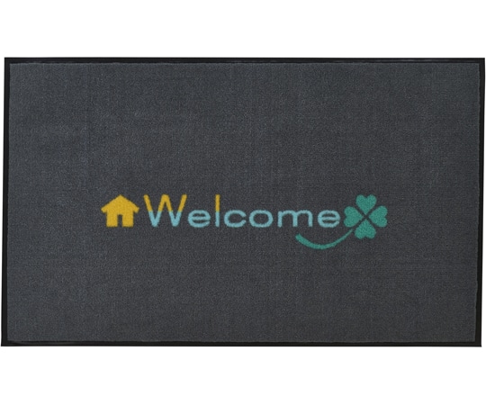 山崎産業(コンドル) マイホームスタイルマット ウェルカムクローバー #3 グレー 1枚(ご注文単位1枚)【直送品】