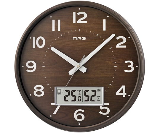 ノア精密 MAGデジアナ電波掛時計 ゴーフルBR W-776 BR-Z 1個(ご注文単位1個)【直送品】