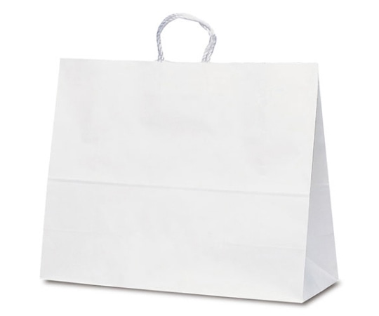 ベルベ 紙袋 自動紐手提袋 T-17 白無地 100枚 1748 1ケース（ご注文単位1ケース）【直送品】