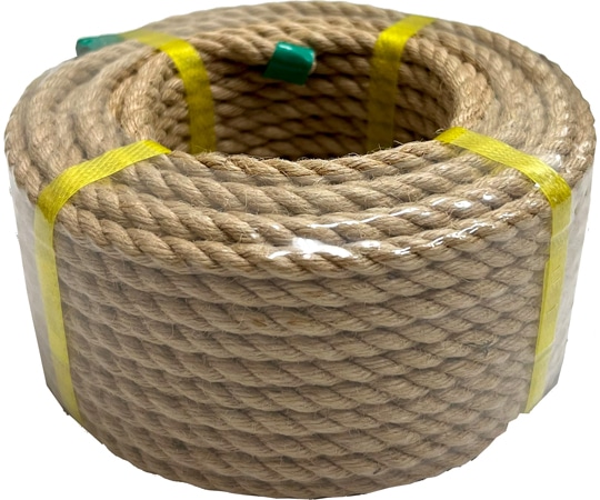 まつうら工業 ジュート麻ロープ 6mmΦ×20m 3巻入  1パック(ご注文単位1パック)【直送品】