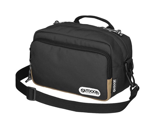 OUTDOOR PRODUCTS カメラショルダーバッグ03 ブラック ODCSB03BK 1個（ご注文単位1個）【直送品】