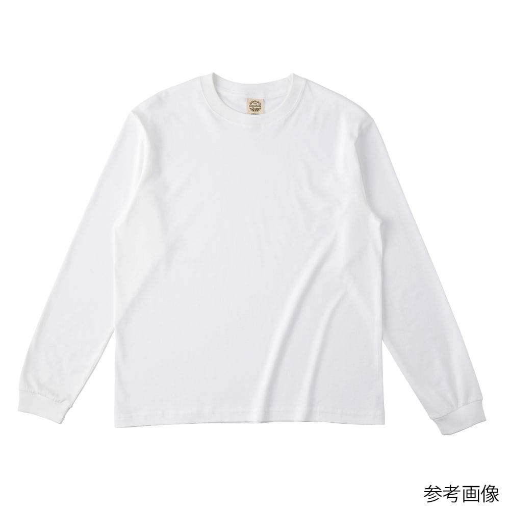 フェリック オーガニックコットンロングスリーブTシャツ(リブ有) ホワイト M OGL914-WHT-M 1枚（ご注文単位1枚）【直送品】