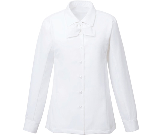 カーシーカシマ ENJOY 長袖リボンブラウス Softkarseystretch ホワイト 7号 EWB386 1枚（ご注文単位1枚）【直送品】