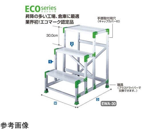 長谷川工業 組立式作業台(エコマーク)天板(作業床)高さ(m):0.90 EWA-30 1個 (ご注文単位1個)【直送品】