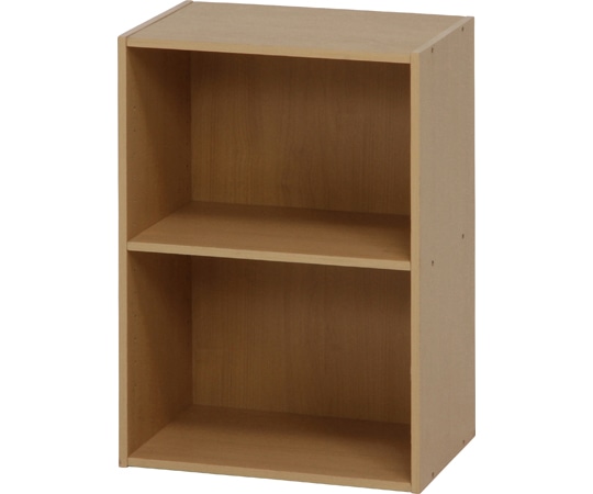 不二貿易 カラーボックス 可動棚2段 NA 1セット(2個入) 96612 1セット（ご注文単位1セット）【直送品】