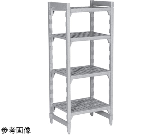 CAMBRO(キャンブロ) キャンブロ カムシェルビングR プレミアムシリーズ ベンチ型固定式基本ユニット4段セット 910×610×H1630mm CPU243664V4N 1個（ご注文単位1個）【直送品】