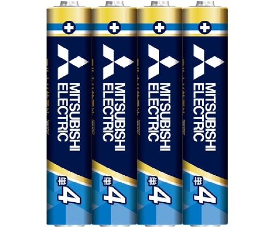 三菱電機 アルカリ乾電池EXRシリーズ 単4形 4本入 LR03EXR/4S 1パック(ご注文単位1パック)【直送品】