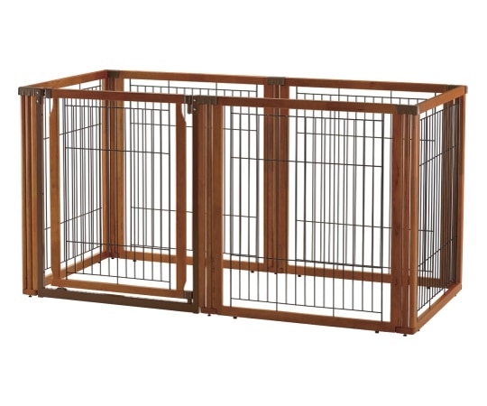 リッチェル ペット用 木製3WAYサークル 6面90H BR 59051 1個（ご注文単位1個）【直送品】