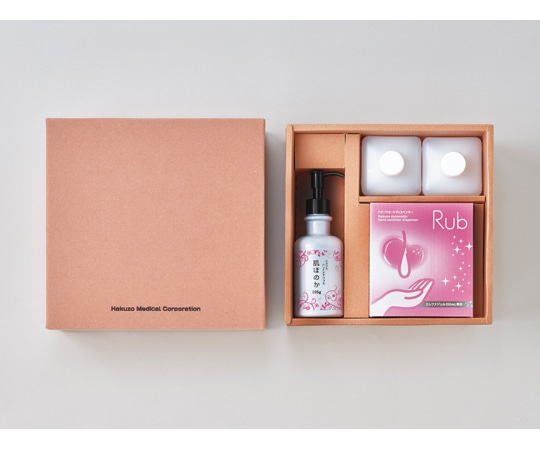 ハクゾウメディカル 手をまもる消毒ギフトボックス 3076040 1箱(ご注文単位1箱)【直送品】