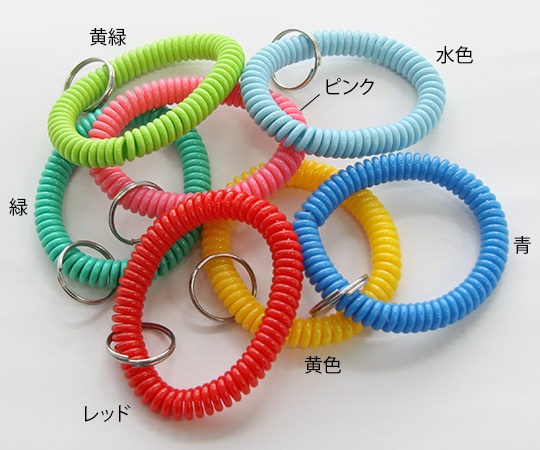 ティティメディカル キーリング 黄緑 10本袋入り  1袋(ご注文単位1袋)【直送品】