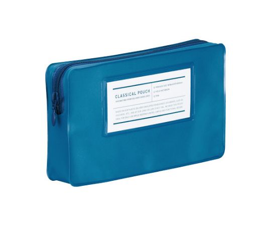 コクヨ ペンケース<クラシカルポーチ>ブルー F-VBF231B 1個(ご注文単位1個)【直送品】