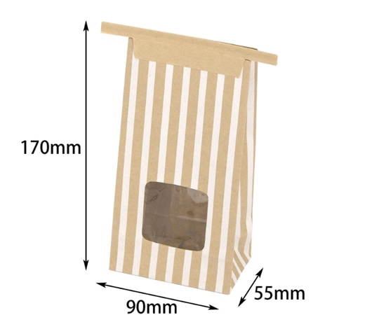 ヤマニパッケージ 紙袋 キャンディーパック ストライプ S 200枚 YOH-390 1ケース（ご注文単位1ケース）【直送品】