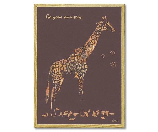 ユーパワー アニマルシルエット アート｢ジラフS｣ YP-02412 1個（ご注文単位1個）【直送品】