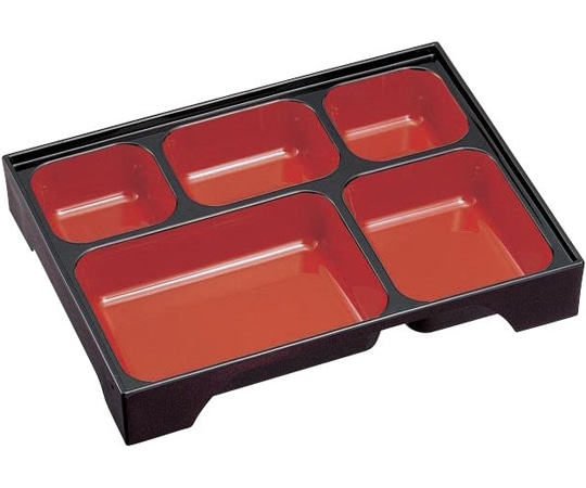 Daiwa フレンド副食容器 大(ABS)本体 蓋セット 内朱天黒 No.600 1個(ご注文単位1個)【直送品】