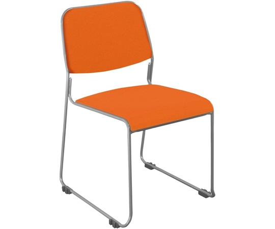 カグクロ スタッキングチェアNSF ファブリック オレンジ NSF-002F-OR 1個(ご注文単位1個)【直送品】