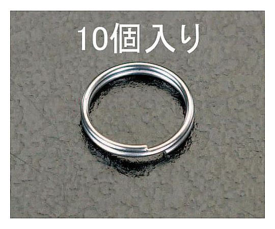 エスコ 1.0x12mm 2重リング(ステンレス製/10個) EA638DP-4 1袋(ご注文単位1袋)【直送品】