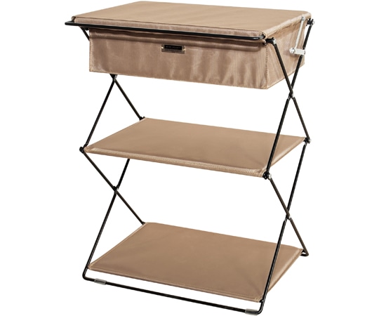 東谷 フォールディングラック ベージュ MIP-73BE 1個（ご注文単位1個）【直送品】