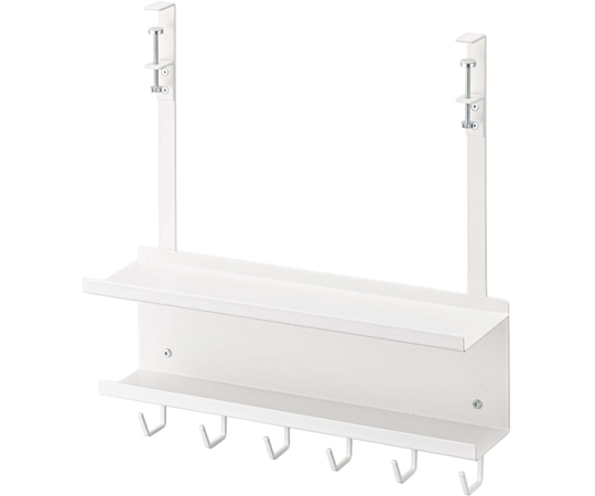 山崎実業 デスク下 ケーブル&ルーター収納ラック スマート ホワイト 5461 1個（ご注文単位1個）【直送品】