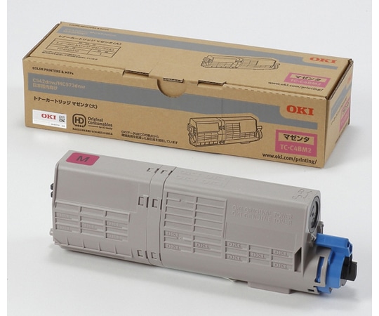OKI トナーカートリッジ(大)マゼンタ(MC573dnw/C542dnw) TC-C4BM2 1個(ご注文単位1個)【直送品】