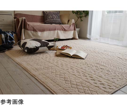 スミノエ 洗えるラグ カレン 185×240cm アイボリー 13473271 1枚（ご注文単位1枚）【直送品】