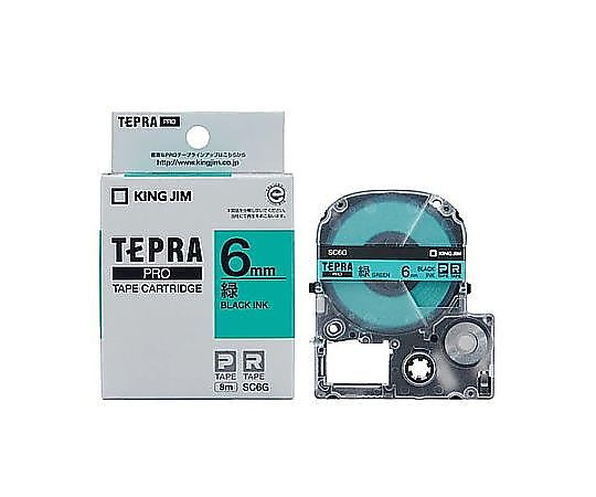 キングジム 6mm テープカセット(緑) EA761DK-62 1個(ご注文単位1個)【直送品】