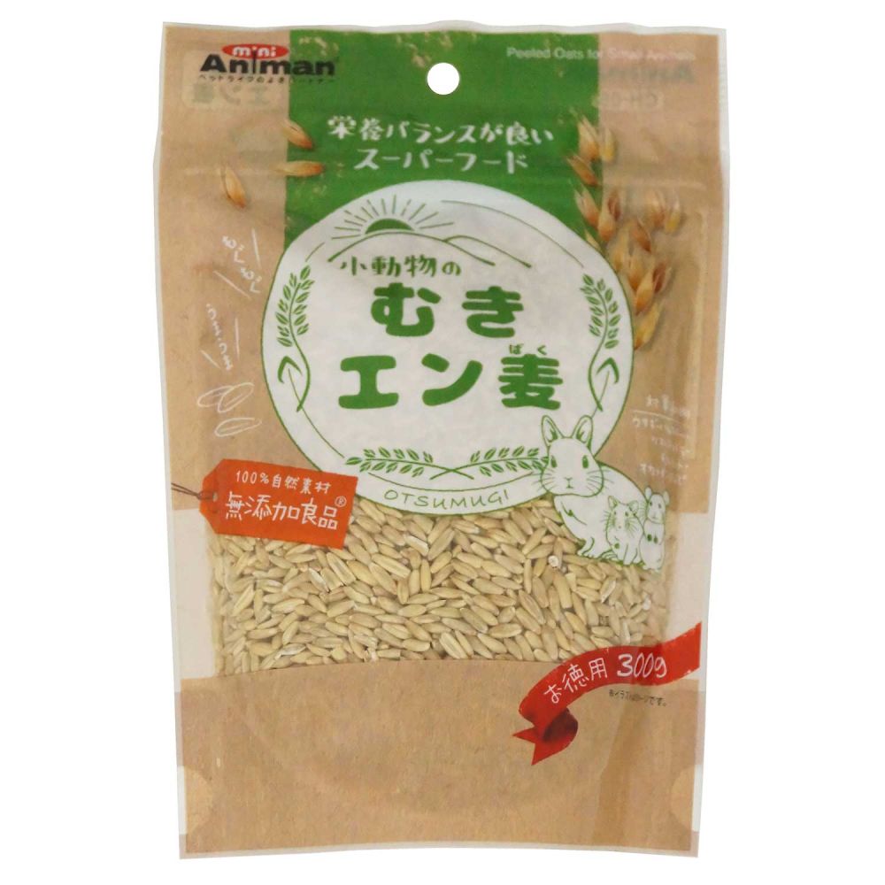 ドギーマンハヤシ 小動物のむきエン麦 300g  1袋（ご注文単位1袋）【直送品】