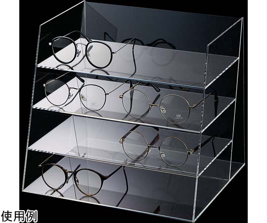 アズワン 多段式メガネディスプレイ W33×D26.5×H28cm 61-779-84-2 1個（ご注文単位1個）【直送品】