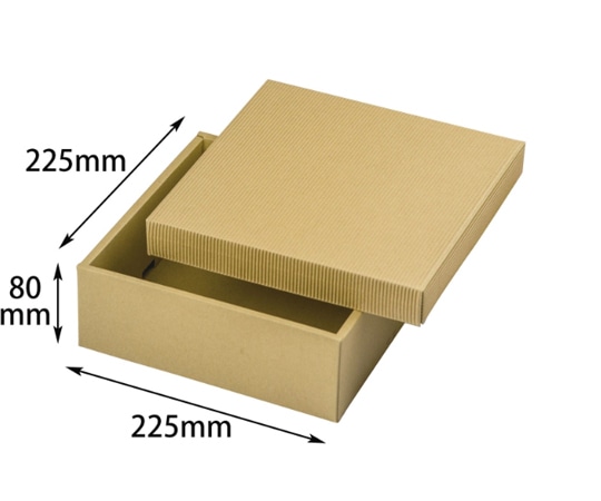 ヤマニパッケージ 贈答箱 ナチュラルBOX32号 225角 ヒモ無 100枚 16-32N 1ケース（ご注文単位1ケース）【直送品】