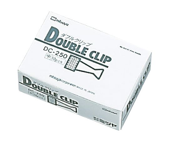 ミツヤ ダブルクリップ中 10個×10箱入 DC-250 1ケース（ご注文単位1ケース）【直送品】