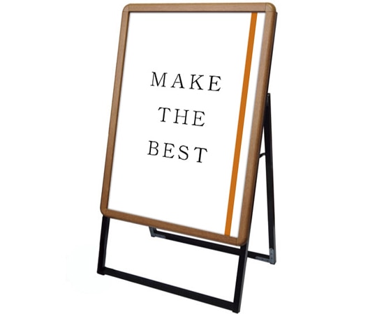 常磐精工 ポスターグリップスタンド看板 屋内用 B2 片面 木目 PGSK-B2KM 1台（ご注文単位1台）【直送品】