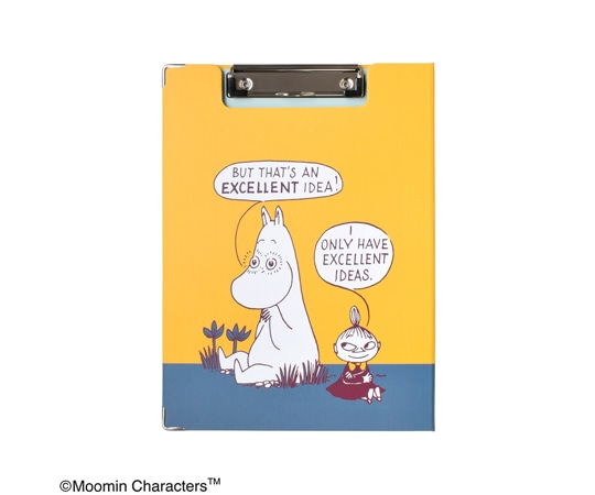 セントレディス ムーミン クリップボード(左閉じ) Basking in the sun イエロー ST-ZM0162 1個(ご注文単位1個)【直送品】