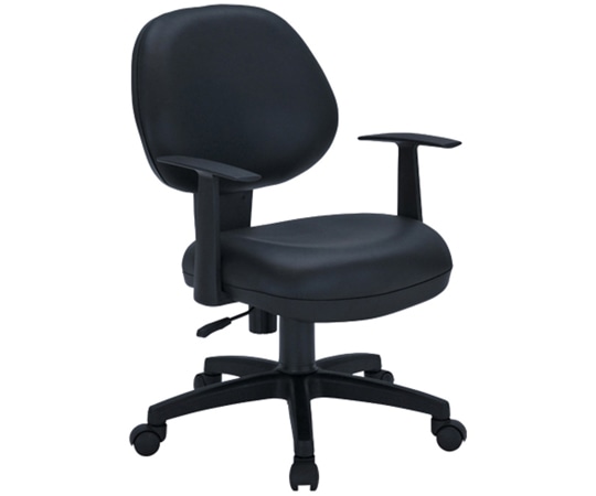 カグクロ ビジネスチェアNAM(肘付)ブラックPUレザー(ニューアミューズ) NAM-1000-A-BKPU 1個(ご注文単位1個)【直送品】