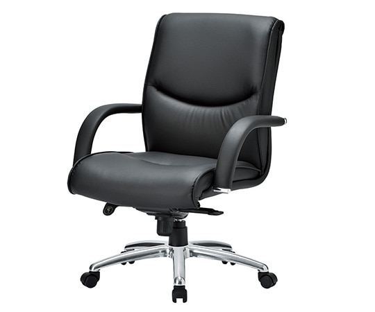 アイコ エグゼクティブチェア ローバック 680×740×970~1050mm RA-4205(L)BK 1個(ご注文単位1個)【直送品】