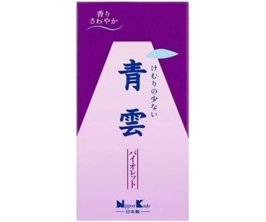 日本香堂 青雲 バイオレットバラ詰 125g  1箱(ご注文単位1箱)【直送品】