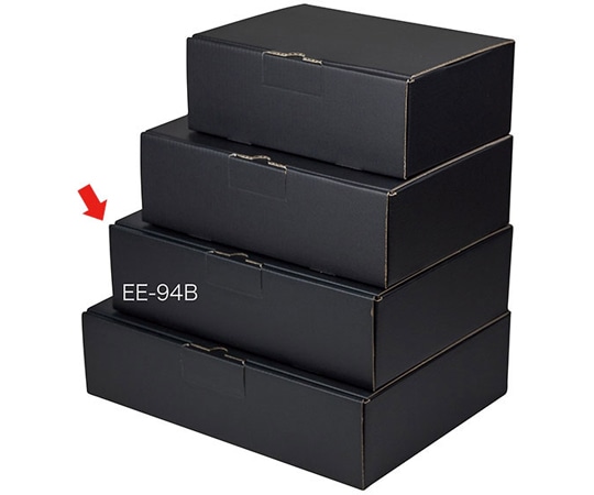 ヤマニパッケージ 宅配箱 はっ水宅配箱 9cm 黒 100枚 EE-94B 1ケース（ご注文単位1ケース）【直送品】