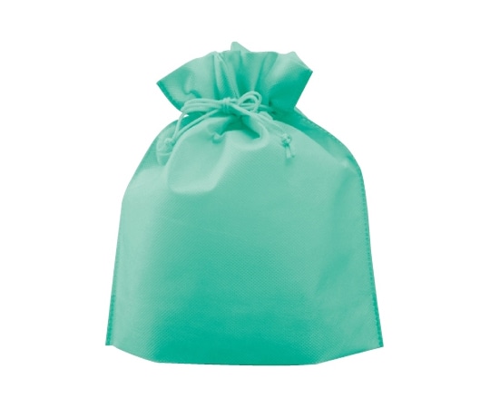 三和 不織布巾着 (大)アクアマリン 1ケース(1000枚入) SW2528-6 1ケース（ご注文単位1ケース）【直送品】