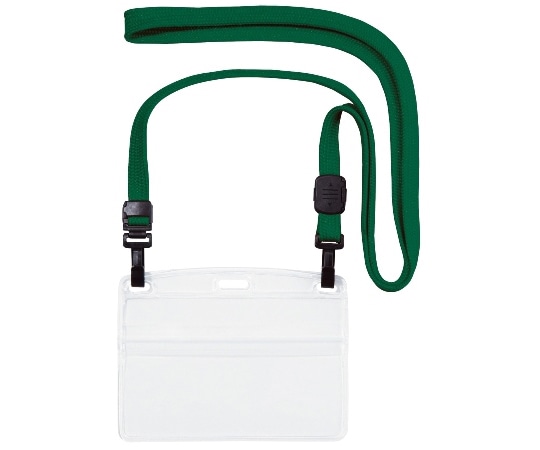 オープン工業 吊り下げ名札 ダブルフック式 ヨコ名刺 10枚 緑 NL-1-GN 1袋(ご注文単位1袋)【直送品】